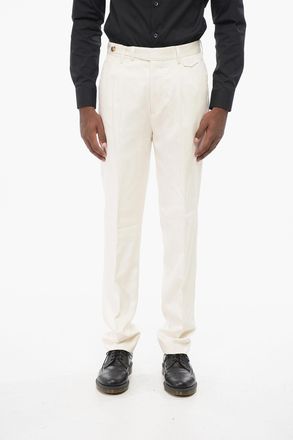 Brunello Cucinelli Pantaloni a 2 Pinces in Pura Seta Brunello Cucinelli