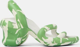 Camper Kobarah - Sandali bianchi e verdi-Bianco