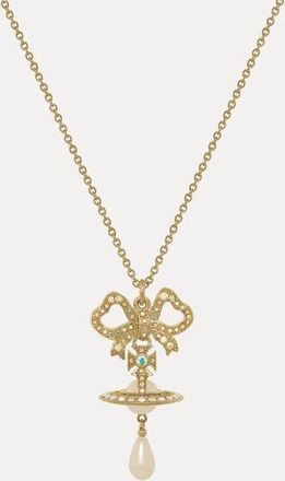 Vivienne Westwood Rigoberta Pearl Pendant Necklace Gold-aurore-boreale-crystal-creamrose-pearl Gold-aurore-boreale-crystal-creamrose-pearl Women