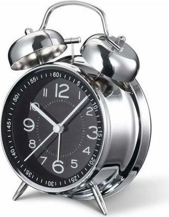 OEM Sveglia Potente Per Chi Ha Il Sonno Pesante, Movimento Al Quarzo Silenzioso Da 10,2 Cm Con Retroilluminazione E Doppia Suoneria (grigia)