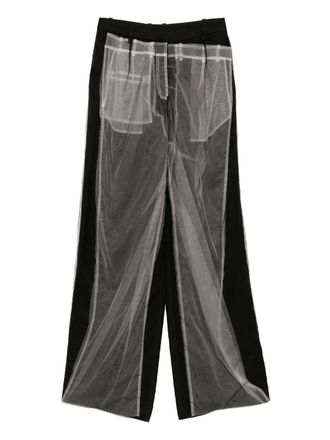 Quetsche tulle-embellished trousers - Black