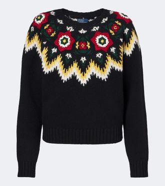 Polo Ralph Lauren Crochet wool and cotton sweater