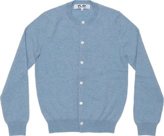 Comme Des Gar&ccedil;ons (WMNS) COMME des GARCONS PLAY V-Neck Pullover Sleeve Heart Blue AZ-N091-051-2