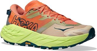 Hoka One One Speedgoat 7 Womens Shoes Persimmon/Neon Yuzu : 10.5 B - Medium, Synthetic