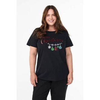 Zizzi T-shirt met pailletten