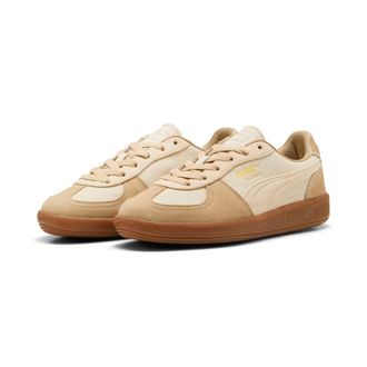Puma Sneaker PUMA PALERMO LUX WNS, Damen, Gr. 42, alpine snow, canvas, gum, Leder, mehrfarbig, Schuhe Sneaker, f&uuml;r sportlichen Stil im Alltag, mit Gummilau