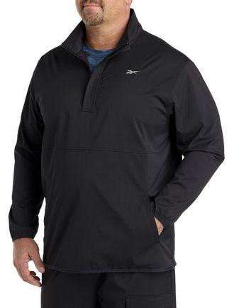 Reebok Big & Tall Performance Track Jacket in Black at Nordstrom, Size 3X Big