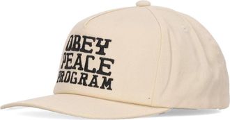 Obey Gebogen Klep Snapback Pet - Heren - Petten - Beige - ONE Size - Katoen - Accessoires