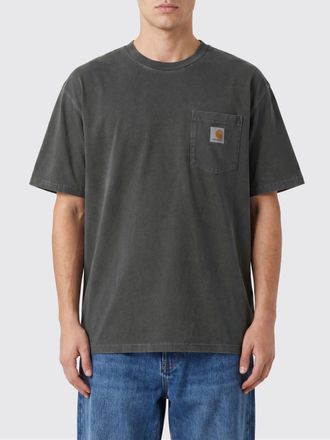 Carhartt Work in Progress T-shirt in cotone con tasca a toppa e logo a contrasto