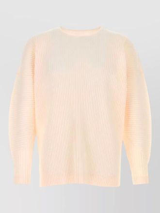 Homme Pliss&eacute; Issey Miyake polyester crew neck long sleeve sweater