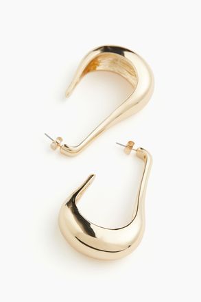 H&M Lange Hoop-Ohrringe - Gold