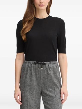 BOSS Top met korte mouwen - Zwart