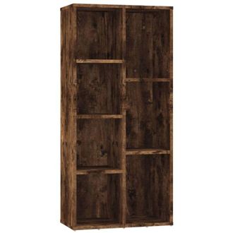 vidaXL Book Cabinet Smoked Oak 50x25x106 cm Vidaxl