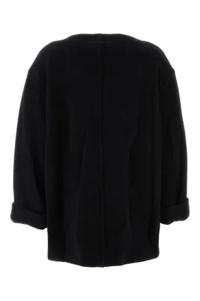 Maison Margiela Wool Blend Oversize Sweater - Black