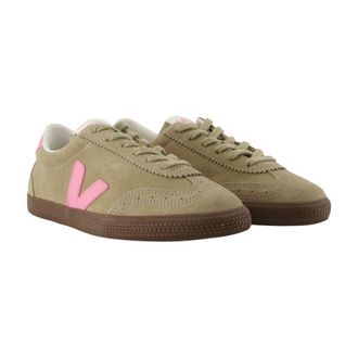 Veja Womens Volley Sneaker Khaki Calfskin