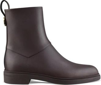 Loro Piana Kilda Enkellaars - Dames - Enkellaarsjes - Bruin - 38 EU - Leer - Schoenen