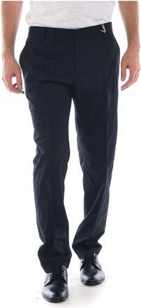 Daniele Alessandrini Jeans - Heren - Nette broeken - Zwart - XL - Wol - Broeken