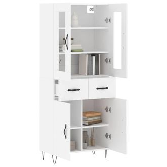 Berkfield Home Highboard White 69.5x34x180 cm Engineered Wood