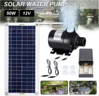 OEM Bomba De Agua Solar Sin Escobillas De 50 W, 800 L/h, Motor Subsn Ultra Silencioso, Decoraci&oacute;n Para Fuentes De Jard&iacute;n