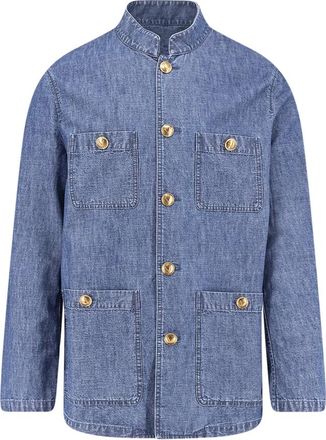 Valentino Denim Jackets, male, Blue, Size: M Denim Jacket