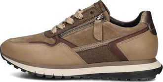 Gabor Bruine Lage Stijlvolle Sneakers - Dames - Sneakers - Bruin - 42 EU - Leer - Schoenen