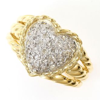 C&A Platinum Yellow Gold Yellow Gold (18K) Platinum 900 Band Ring (Pre-Owned)