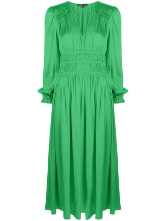 Maje Flared midi-jurk - Groen