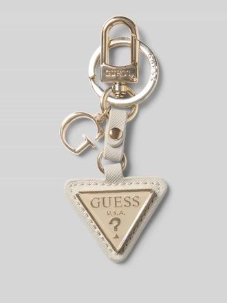 Guess Schl&uuml;sselanh&auml;nger mit Logo-Detail Modell Gilda in Offwhite, Gr&ouml;&szlig;e 1