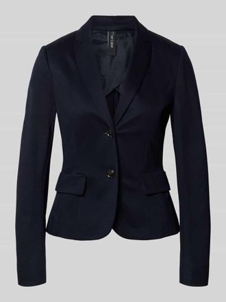 Marc Cain Slim Fit Blazer aus Viskose-Mix in Marine, Gr&ouml;&szlig;e 34