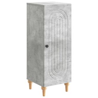 vidaXL Aparador Gris Hormig&oacute;n 33 X 34,5 X 90 Cm Madera De Ingenier&iacute;a Vidaxl
