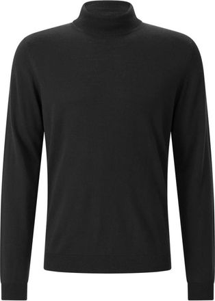 Roberto Collina Truien & Vesten, Heren, Zwart, S, Wol, Turtleneck