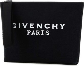 Givenchy Womens Black Canvas Pouch Beauty Case