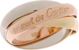 Cartier Gold Silver Pink Yellow Gold (18K) Pink Gold (18K) White Gold (18K) Band Ring (Pre-Owned)