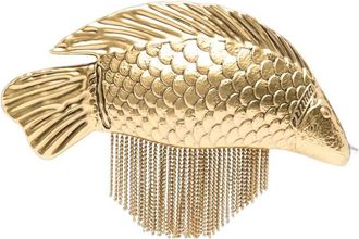 Cult Gaia Neemo Clutch - Dames - Clutches - Geel - ONE Size - Tassen