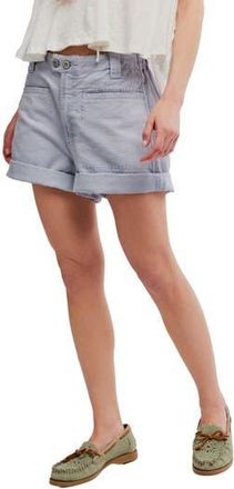 Free People Sakura Cuffed Chino Shorts in Blue Imagination at Nordstrom Rack, Size 10