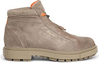 Santoni Su&egrave;de Wandelschoen - Heren - Veterlaarzen - Bruin - 41 1/2 EU - Su&egrave;de - Schoenen