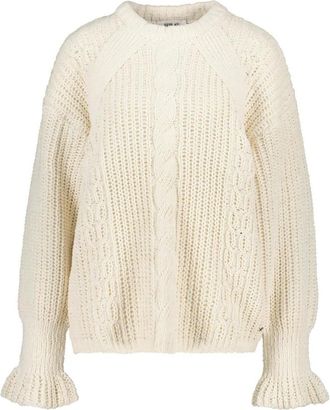 Replay Ronde hals gebreid - Dames - Ronde hals truien - Beige - L - Truien & Vesten
