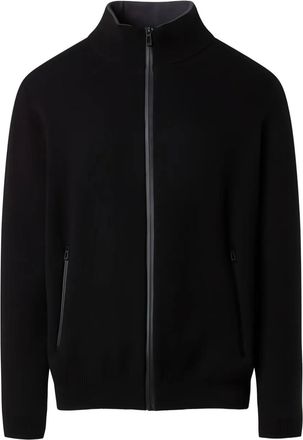 North Sails Bonded full-zip sweater - Black