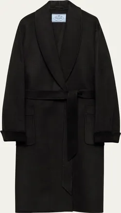 Prada Cashmere Long Wrap Coat