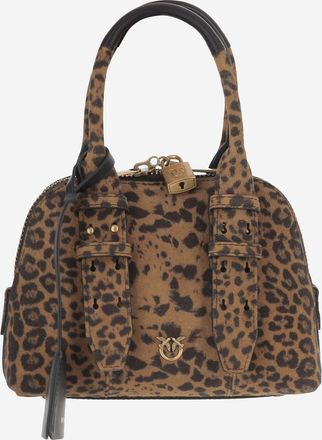 Pinko Womens Mini Escape Suede Leather Handbag Handbags Hand Bags