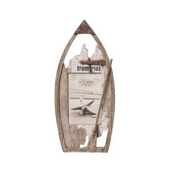 Beachcombers White Canoe Photo Frame in Brown at Nordstrom, Size Medium