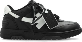Off-white Sneakers Uit Kantoor - Heren - Sneakers - Zwart - 42 EU - Leer - Schoenen
