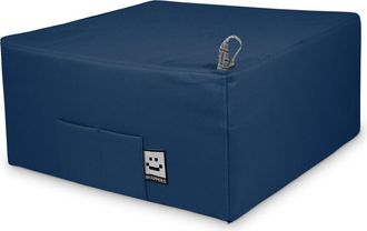 Happers Happers - Puff Cama Individual Para Una Persona Polipiel Azul &Uacute;nico Azul