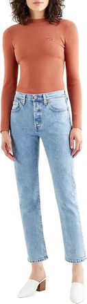 Levi's 501 Straight Ankle Grazer-jeans voor dames (Lichtblauw)