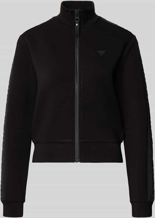 Guess Regular Fit Sweatjacke aus Viskose-Mix in Black, Gr&ouml;&szlig;e XL