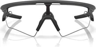 Oakley Gender Inclusive Sphaera 36mm Rectangle Sunglasses in Carbon/clear at Nordstrom