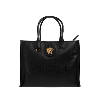 Versace Black Medusa Large Tote