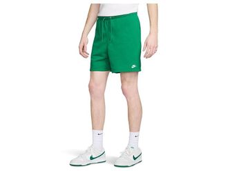 Nike Club French Terry Flow Shorts Mens Workout Malachite/Malachite/White : 2XL, Cotton/Polyester