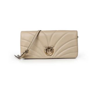 Pinko Pinko, Dames, Tassen, Beige, Maat: ONE Size Leer