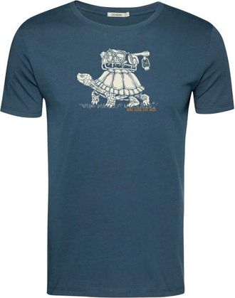 Greenbomb Turtle Walk Guide T-Shirt f&uuml;r Herren | blau